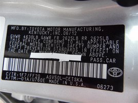 2012 TOYOTA CAMRY SE SILVER 2.5 AT Z19875